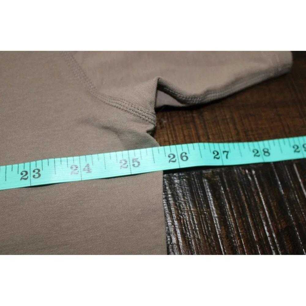 BYLT LUX Shirt Mens 2XL Olive Green Short Sleeve Curved Hem Premium Basic Tee - Picture 4 of 8